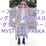 カナダグース メンズ ダウンジャケットロング丈【CANADA GOOSE】カナダグーススーパーコピー MYSTIQUE PARKA